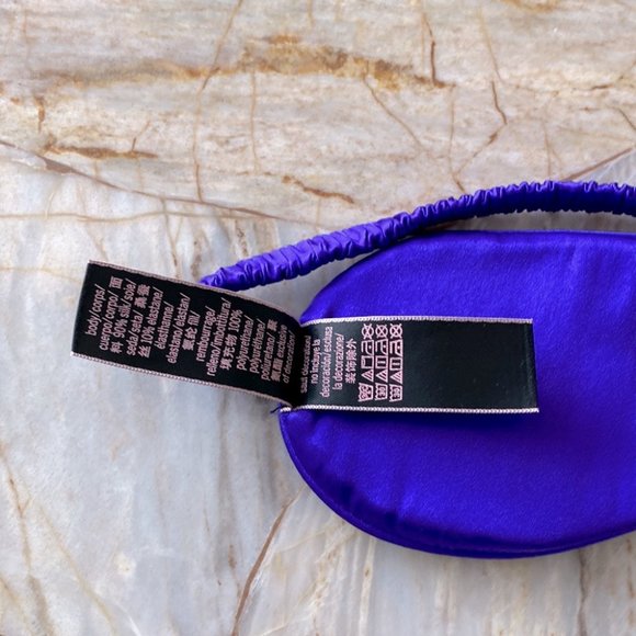 New Victoria’s Secret Real Silk Sleep Eye Mask Purple Lace - Picture 9 of 10